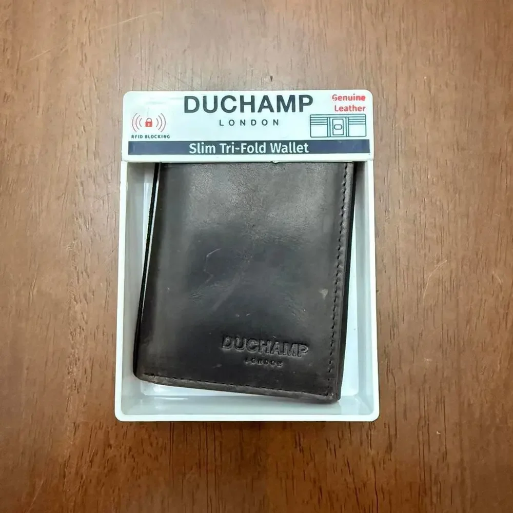 Duchamp London Genuine Leather Tri Fold